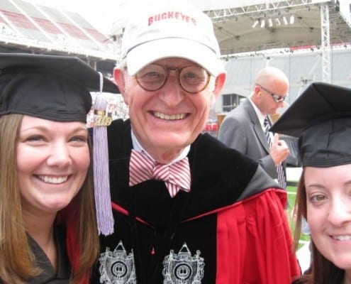 Betsy Grunkemeyer OSU grad with Pres Gee